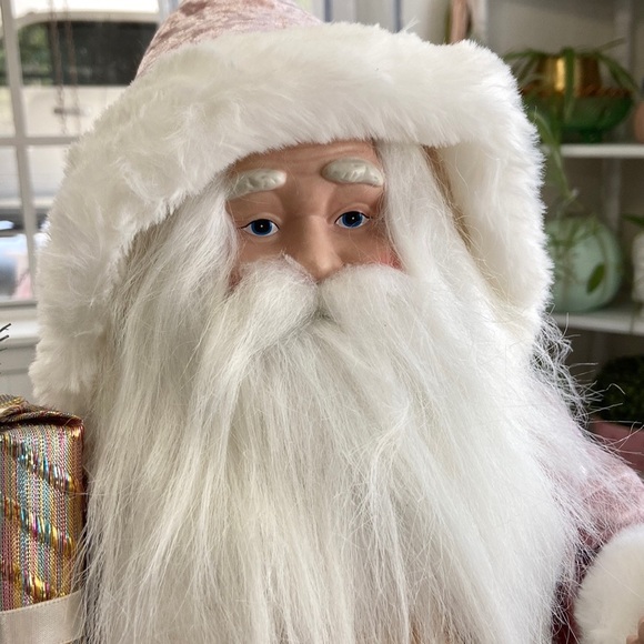 New Pink Santa Claus Coquette Shabby Chic Cottagecore Christmas Holiday … - Picture 8 of 9